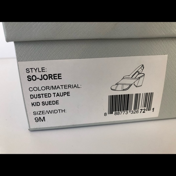 Sole Society JOREE FLARE HEEL CROSS SANDAL - Picture 5 of 5